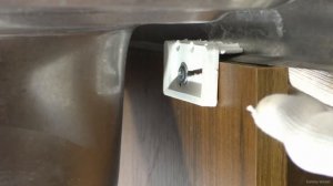 Установка и крепление нержавеющей накладной кухонной