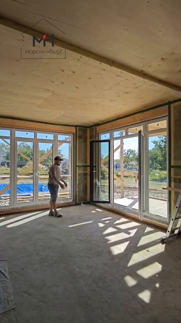 👉 Витражные окна в каркасном доме | СК Modern House, г. Влади смотреть онлайн