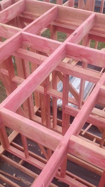 верхнее перекрытие каркасного дома   #строительство #? смотреть онлайн