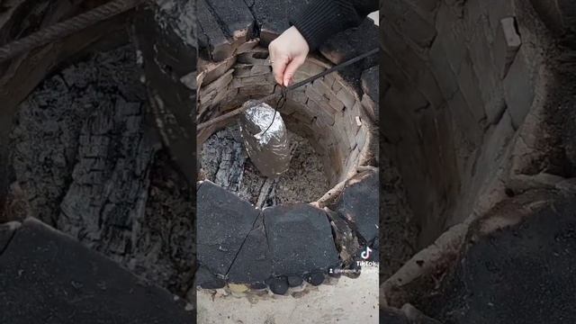Готовим в тандыре #мясо #деревенскаяжизнь #агроусадьб?