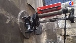 Расточка конического отверстия кронштейна пера рулев
