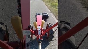 Мотоблок МТЗ,012 везу картошку