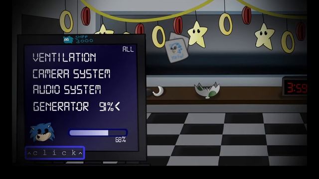 Five Nights At Sonic's 3: Reburned - 1 Ночь (Без комментариев)