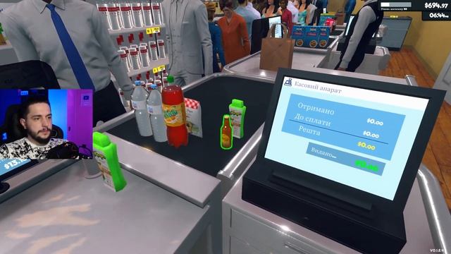 ПОПА ЗЛИПНЕТЬСЯ - Supermarket Simulator проходження українською смотреть онлайн