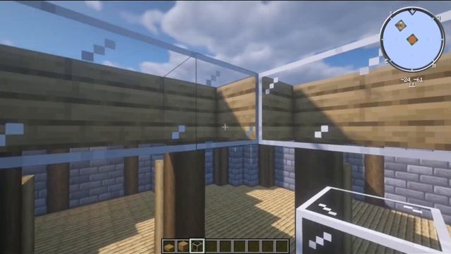 Подземный дом в Minecraft - Строим вместе #1 смотреть онлайн