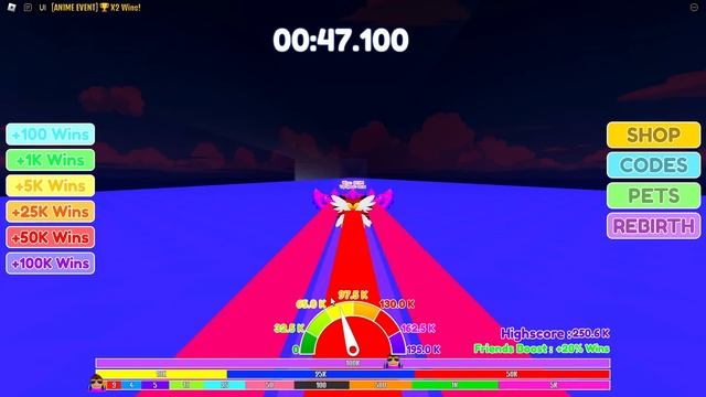 ПОТРАТИЛ 999,999,999 ПОБЕД НА АНИМЕ ПИТОМЦЕВ В RACE CLICKER В РОБ? смотреть онлайн