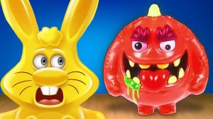 ПРИКОЛЬНЫЙ ПОДАРОК ОТ ЖЕЛЕЙНОГО ЗАЙЦА ХАРИТОНА И СЛАДКАЯ ВКУСНЯШКА