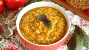 Ароматная чечевичная каша в мультиварке - рецепт без мяса