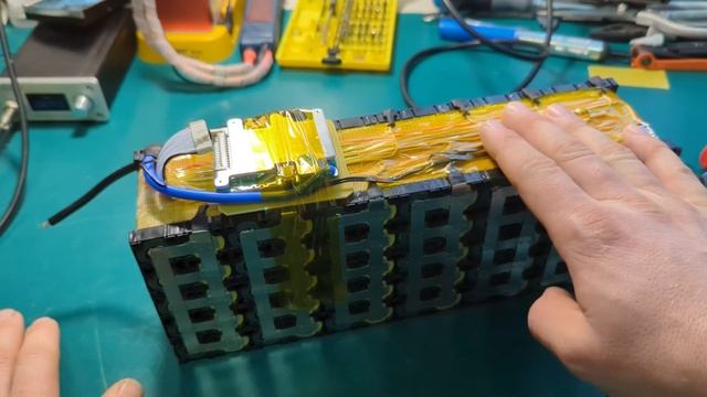 Сборка li-ion аккумулятора электровелосипеда 48В 25Ач смотреть онлайн