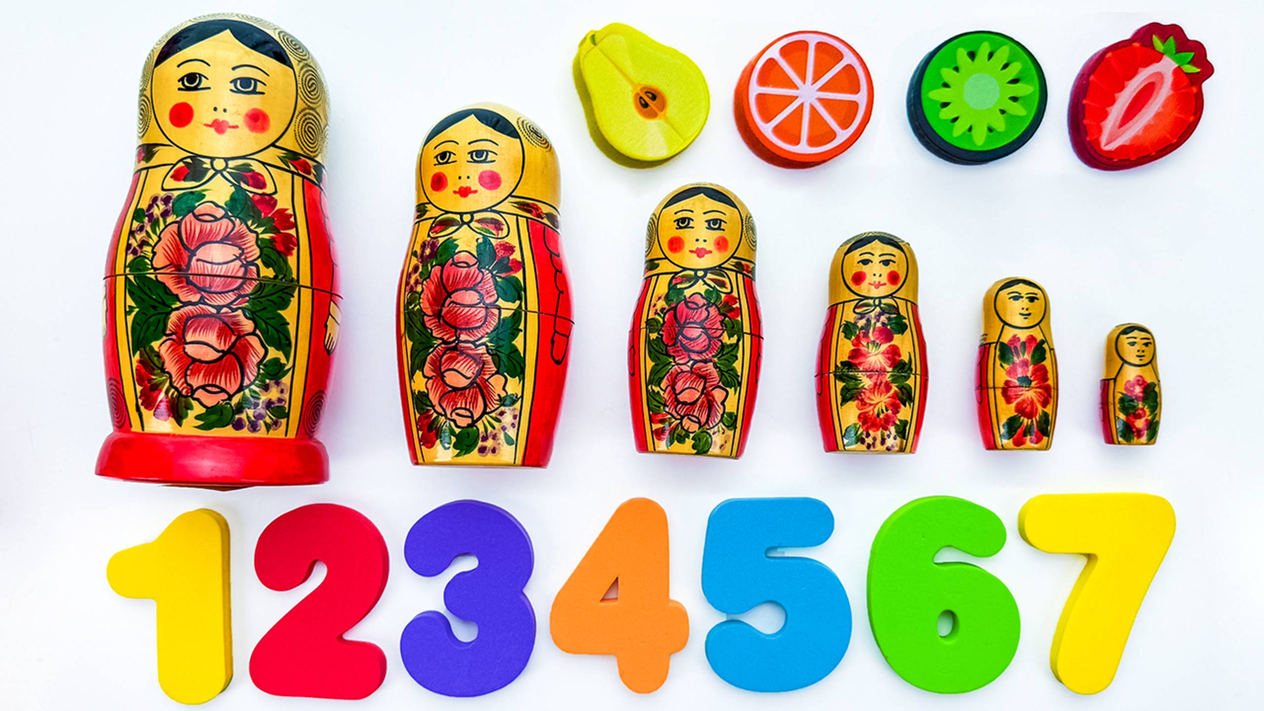 Учим Считать 🌈 вместе с Игрушками и Матрёшками 🎲✨ Весёлое Обучение для Малышей! 🧸 смотреть онлайн