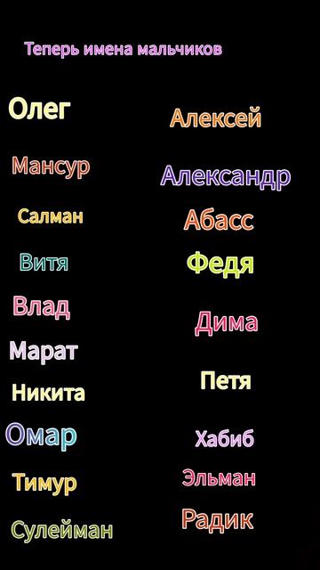 Теперь имена мальчиков надеюсь здесь есть твоё имя смотреть онлайн