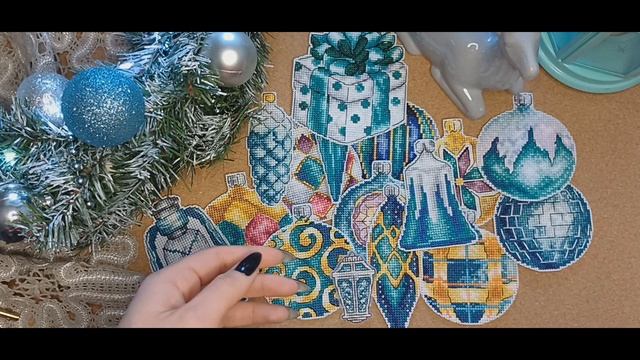 Готовимся к Новому году/ украшаю дом и показываю вышит смотреть онлайн