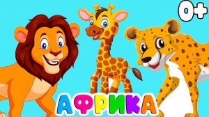 ЖИВОТНЫ АФРИКИ - Учим животных - Развивающий мультик для детей