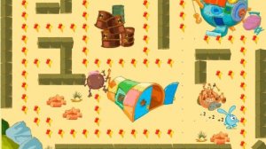 Смешарики Догоняня. Догоняня гоняется за смешариками. Догонялки со смешариками. Детская игра.