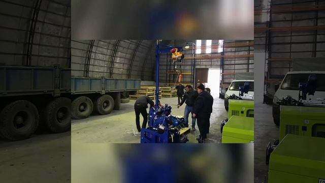 Установка крана-манипулятора на центратор. смотреть онлайн