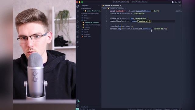 Урок 63 - Создание нового HTML элемента при помощи JS (Заро? смотреть онлайн