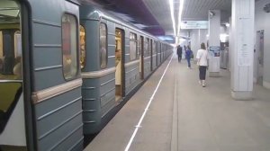 Поезд Номерной(81-717)на станции Технопарк (2)г.Москва