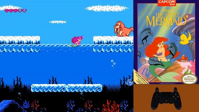 [NES Famicom Dendy] Little Mermaid, The (U) Прохождение No Damage смотреть онлайн