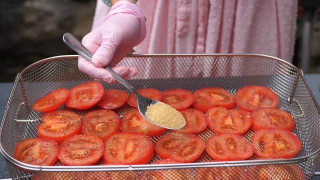 Вяленые помидорчики на гриле Ninja Woodfire