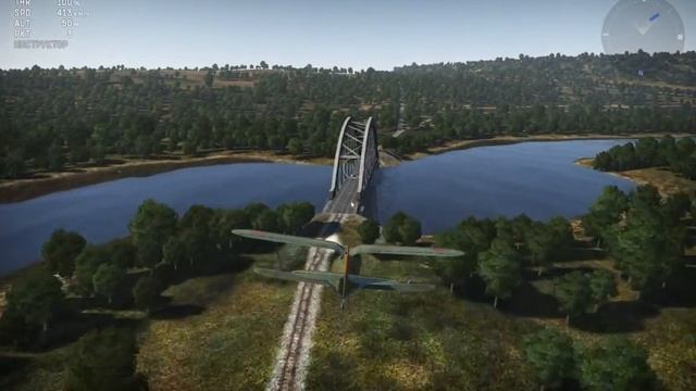 War Thunder. Взлёт, посадка. Самолёт И-153 М-62