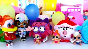 ЗЛОЙ КЛОУН🤡 в ДЕТСКОМ САДИКЕ! Все стали шариками🎈 куклы ЛОЛ сюрприз смешные мультики TOYS ДАРИНЕЛ