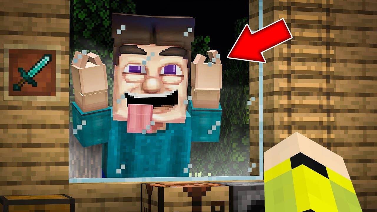 ГРОТЕСКНЫЙ СТИВ ХОЧЕТ ОБЛИЗАТЬ МЕНЯ В МАЙНКРАФТ ! GROTESQUE STEVE HORROR MOD MINECRAFT смотреть онлайн