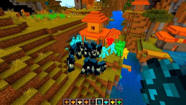 ВАРДЕН проти ГОЛЕМ МОД МАЙНКРАФТ/WARDEN vs GOLEMS Mob Battle. смотреть онлайн