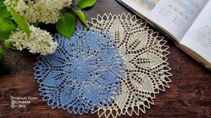 Салфетка спицами! Подробное видео
