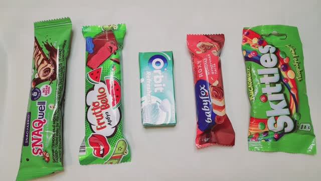 АСМР видео без слов. Шуршание оберток. Распаковка  сладостей, печенья, мармелада .