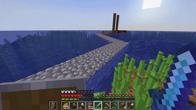 Продолжаю строить дом на заброшенном корабле в Minecraft! # смотреть онлайн