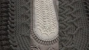 Ковёр крючком из полиэфирного шнура с использованием