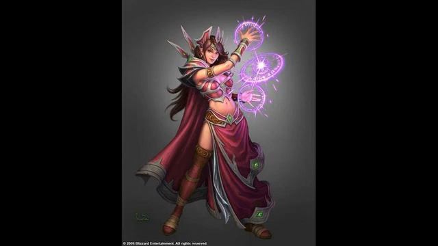 Warcraft фразы Волшебница #warcraft #warcraft3