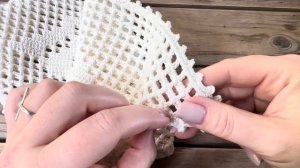 Не упадите! Это НЕ филейное вязание! Косынка «Три » от  MIU MIU (700$) лето 2025! МАСТЕР-КЛАСС!