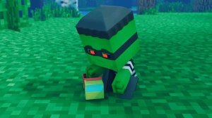 Мини полицейский против мини вора в МАЙНКРАФТЕ, мультфильм про МАЙНКРАФТ