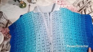 🦉Рубашка - кардиган крючком.Готовая работа 💪