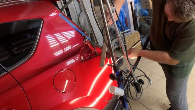 Ремонт вмятины заднего крыла RAV4