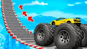 Сможет ли Читерская Тачка проехать по Ступенькам лестницы в ГТА 5 ?