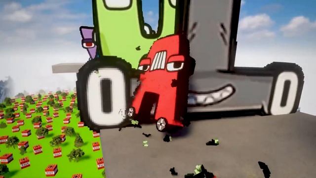 RUSSIAN Alphabet Lore CARS А-Я VS Number Lore WALLS 1-25 TEARDOWN смотреть онлайн