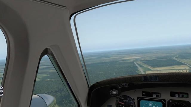 X-Plane 11 - Визуальный полёт без навигации