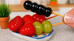 Приготовила Фрукты в стекле на Мини Кухне 🤗 Хрустящая Сочная Вкусняшка 😋 Мини Кухня ❤️