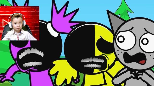 SPRUNKI Incredibox ЧТО СДЕЛАЛ ЧЕРНЫЙ? СЛИЯНИЕ РЕАКЦИЯ - анимац? смотреть онлайн