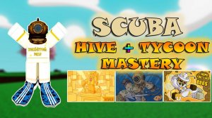 Обзор перчатки SCUBA + Mastery (Tycoon, Hive) | Slap Battles Roblox