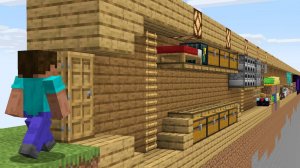 Я Построил 2D Базу в Майнкрафте