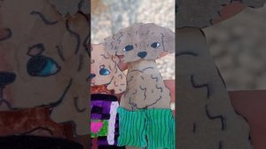 бумажные собаки 🫠 😘 влог с Дени и Элис