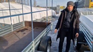 Легковой снегоходный прицеп МЗСА 817712.022 с кузовом 3 метра. Видео обзор ТРЕЙЛИ. Инструкция