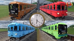 Учим цвета и поезда. Железнодорожный транспорт для де?