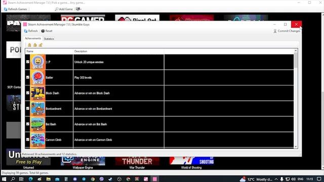 Как получить или сбросить ачивки в Steam | Steam Achievement Manager
