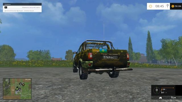 Мод джипа «UAZ RELIZE VDV» для игры Farming Simulator 2015 смотреть онлайн