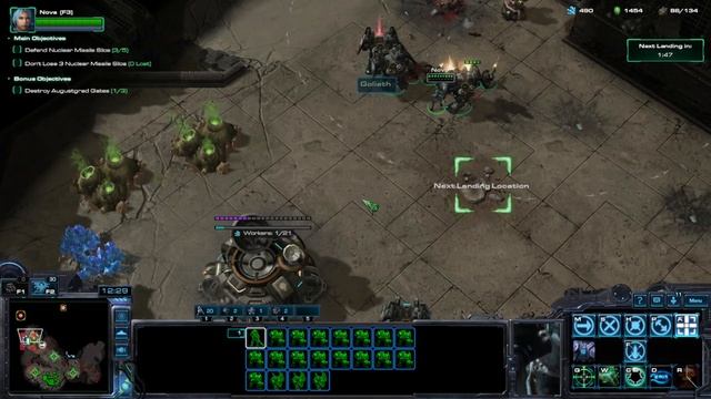StarCraft 2 HotS Terran Edition задание "Штурм корхала" смотреть онлайн