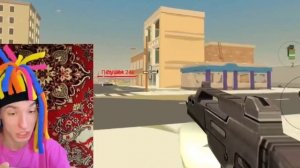 Китайка играет в чикен ган?!! ЧТО?!?!Реакция на китайку(ч